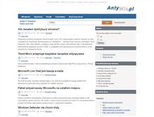 Tablet Screenshot of antywir.pl